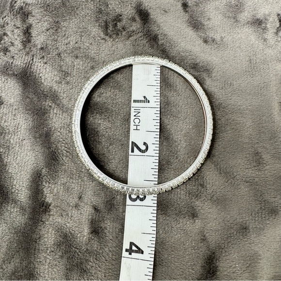 Beautiful Vintage Diamond (cubic zirconium) Bangles with Matching Earrings - Picture 4 of 6